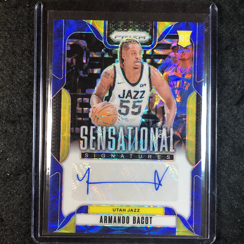 2024-25 Prizm ARMANDO BACOT Sensational Signatures Rookie Auto Choice Blue 2/49