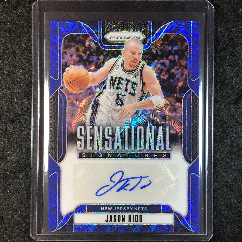 2024-25 Prizm JASON KIDD Sensational Signatures Auto Choice Blue 14/49