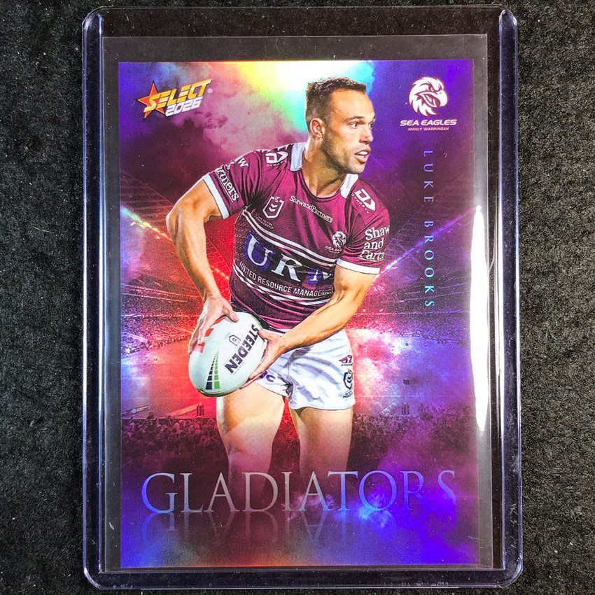 2026 Select NRL League Heroes LUKE BROOKS Gladiators 378/599 #G55