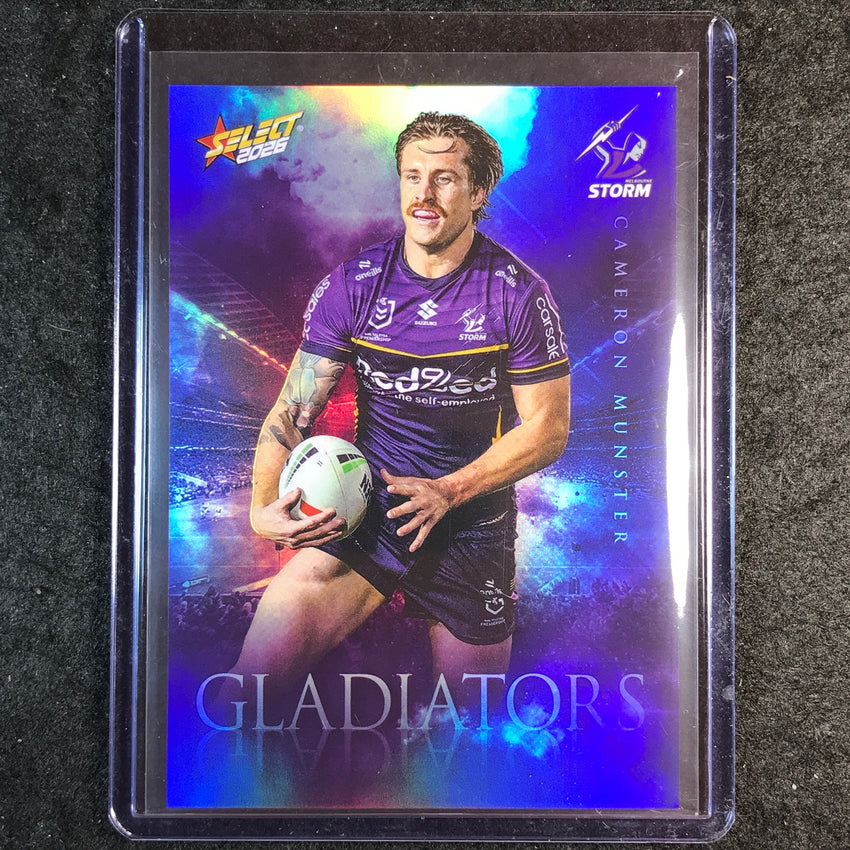2026 Select NRL League Heroes CAMERON MUNSTER Gladiators 363/599 #G70