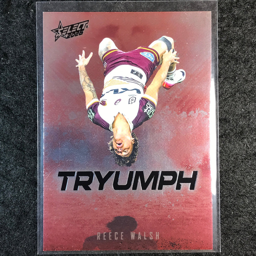2026 Select NRL League Heroes REECE WALSH Tryumph Red #TR4
