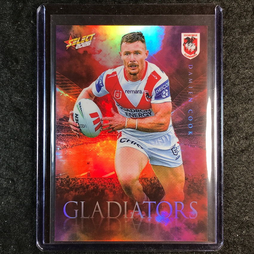 2026 Select NRL League Heroes DAMIEN COOK Gladiators 408/599 #G118