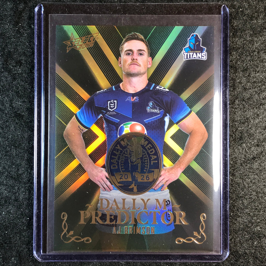 2026 Select NRL League Heroes AJ BRIMSON Dally M Predictor 13/270
