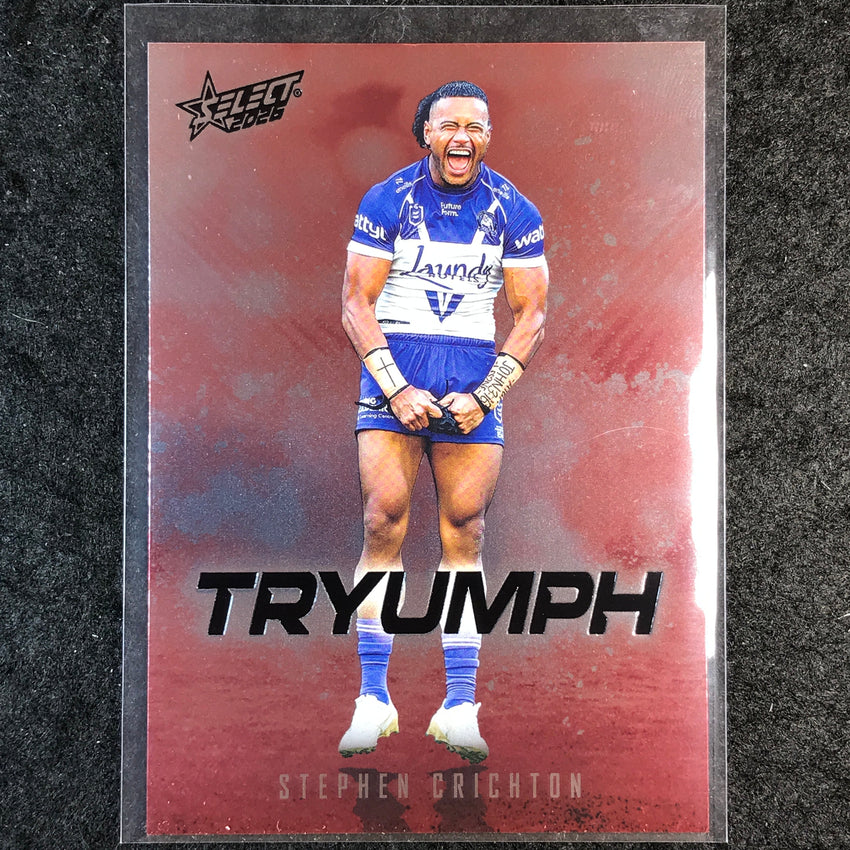2026 Select NRL League Heroes STEPHEN CRICHTON Tryumph Red #TR13