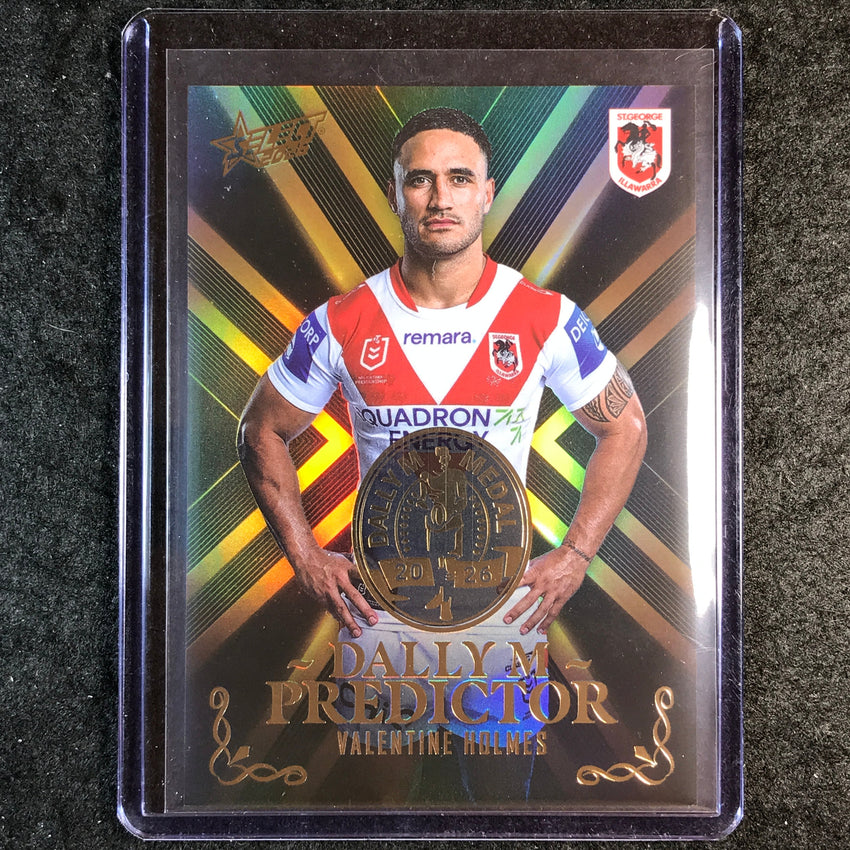 2026 Select NRL League Heroes VALENTINE HOLMES Dally M Predictor 145/270