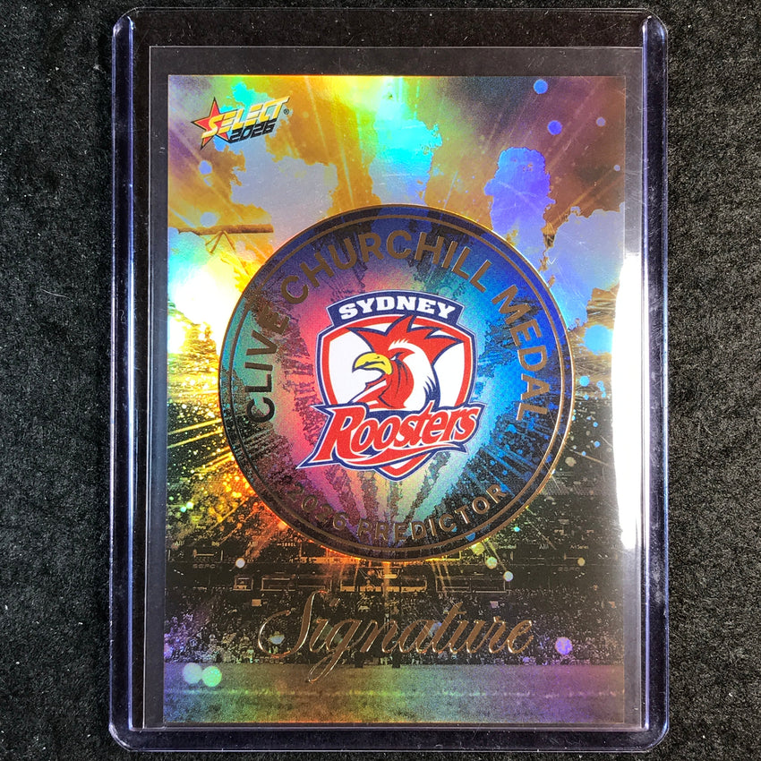 2026 Select NRL League Heroes ROOSTERS Churchill Medal Auto Predictor 26/230
