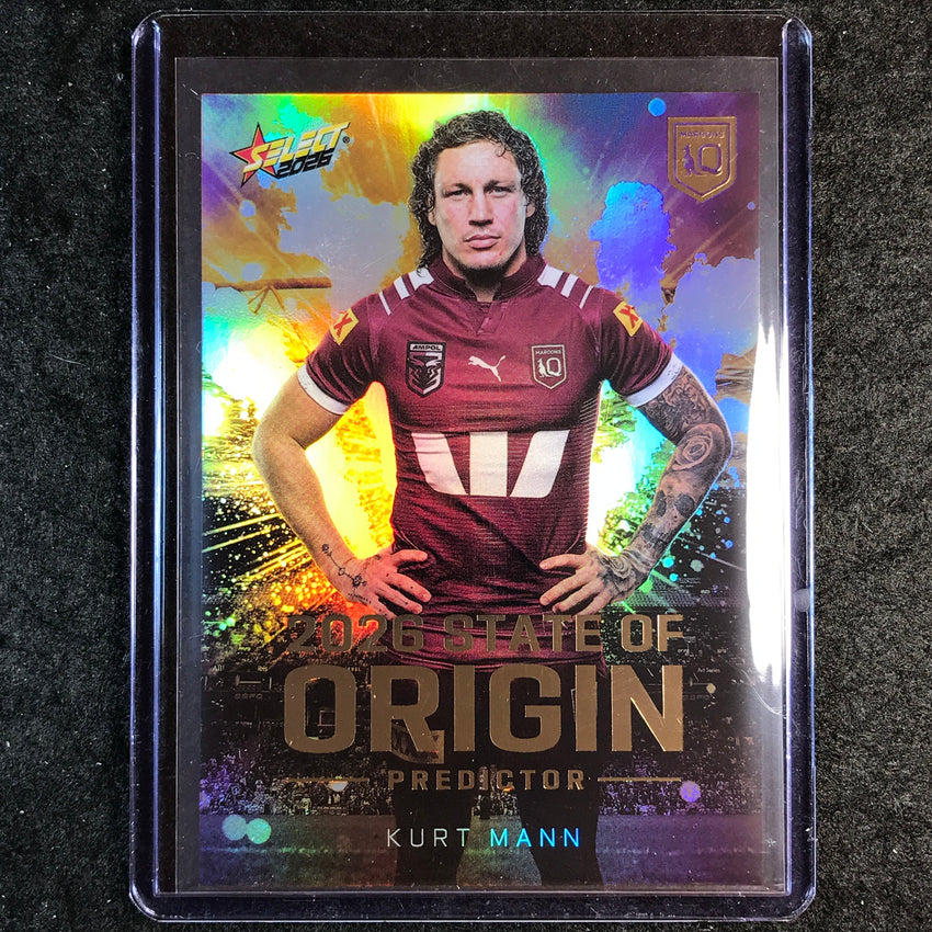 2026 Select NRL League Heroes KURT MANN State of Origin Predictor 54/115