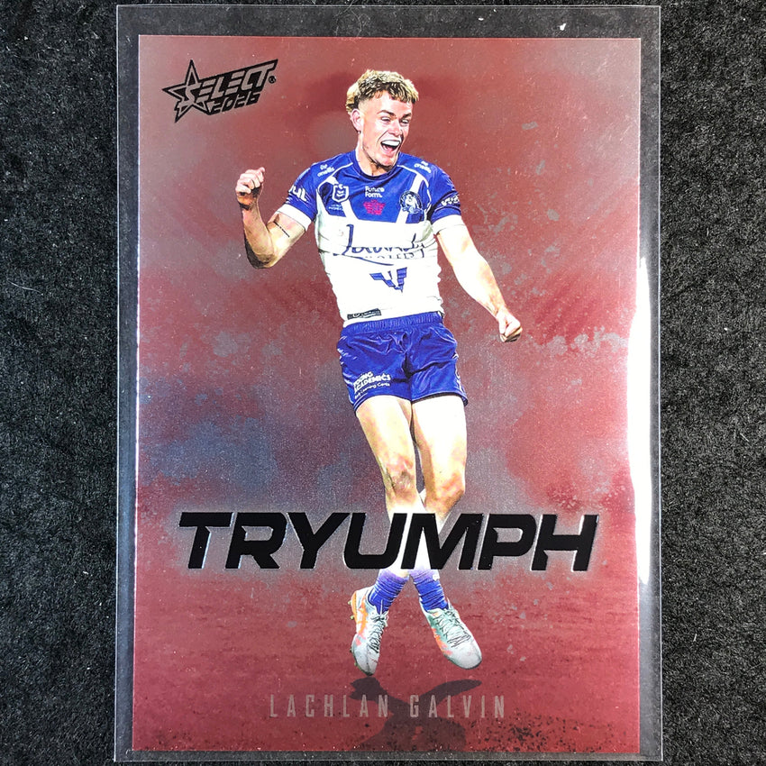 2026 Select NRL League Heroes LACHLAN GALVIN Tryumph Red #TR14