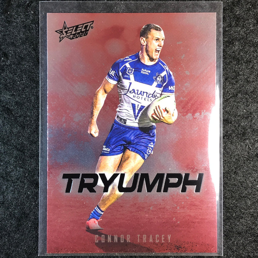 2026 Select NRL League Heroes CONNOR TRACEY Tryumph Red #TR15