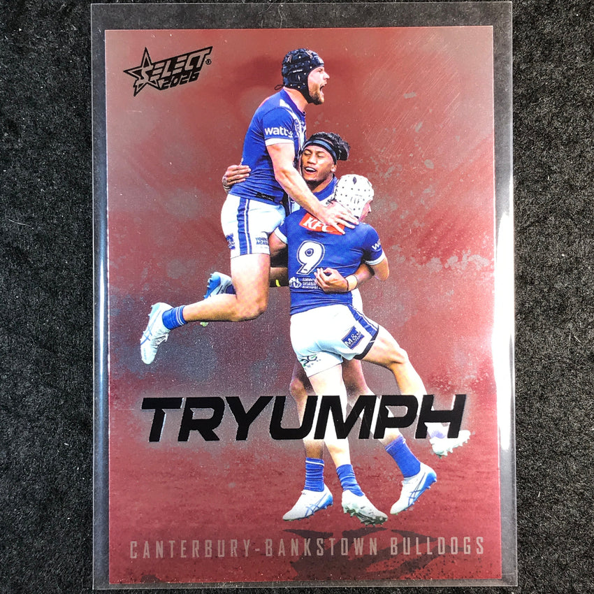 2026 Select NRL League Heroes BULLDOGS TEAM Tryumph Red #TR17