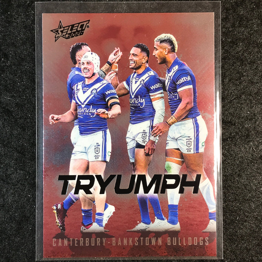 2026 Select NRL League Heroes BULLDOGS TEAM Tryumph Red #TR18
