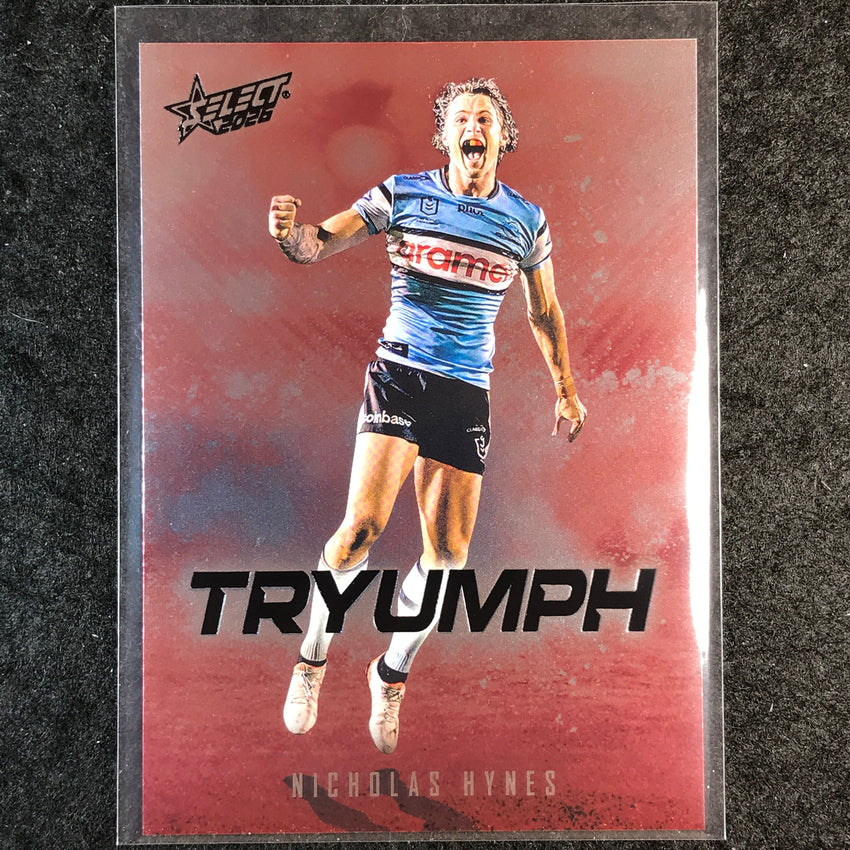 2026 Select NRL League Heroes NICHOLAS HYNES Tryumph Red #TR19