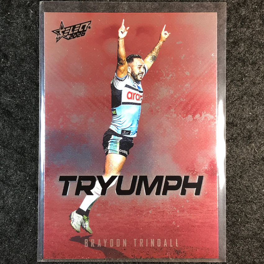 2026 Select NRL League Heroes BRAYDON TRINDALL Tryumph Red #TR22