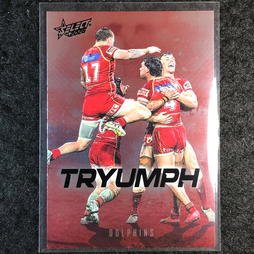 2026 Select NRL League Heroes DOLPHINS TEAM Tryumph Red #TR29