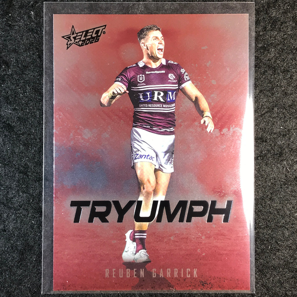 2026 Select NRL League Heroes REUBEN GARRICK Tryumph Red #TR37 – Cherry ...