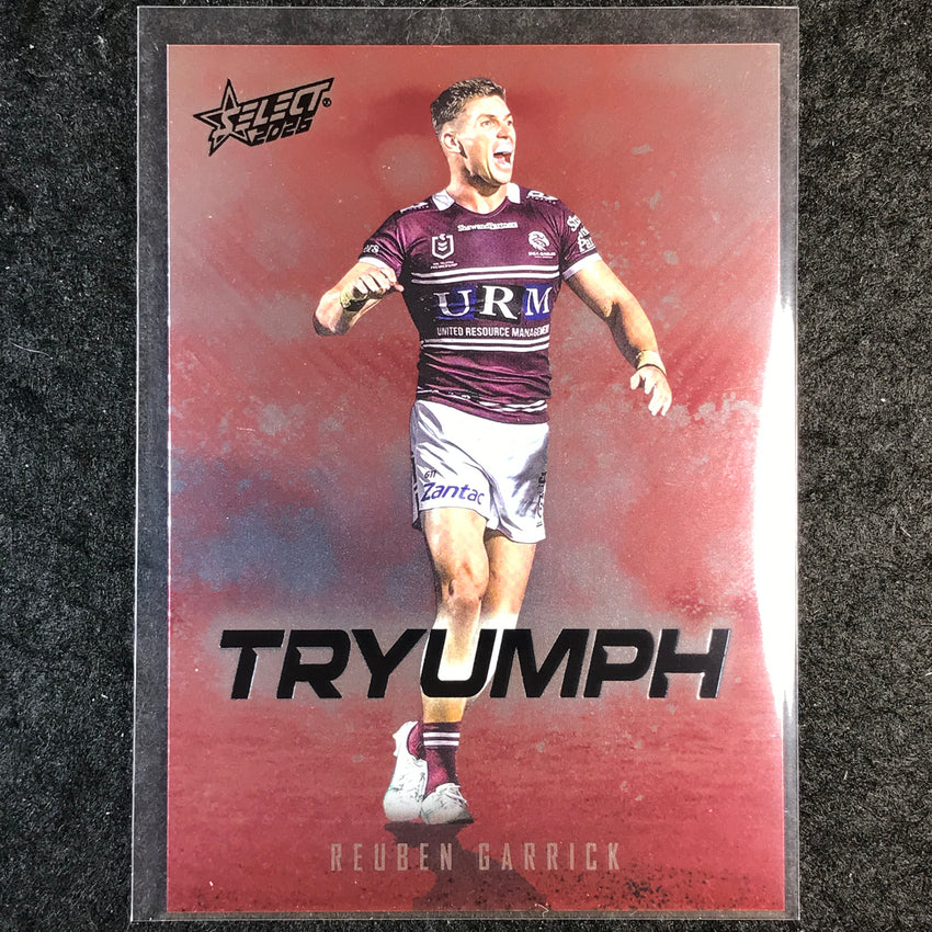 2026 Select NRL League Heroes REUBEN GARRICK Tryumph Red #TR37