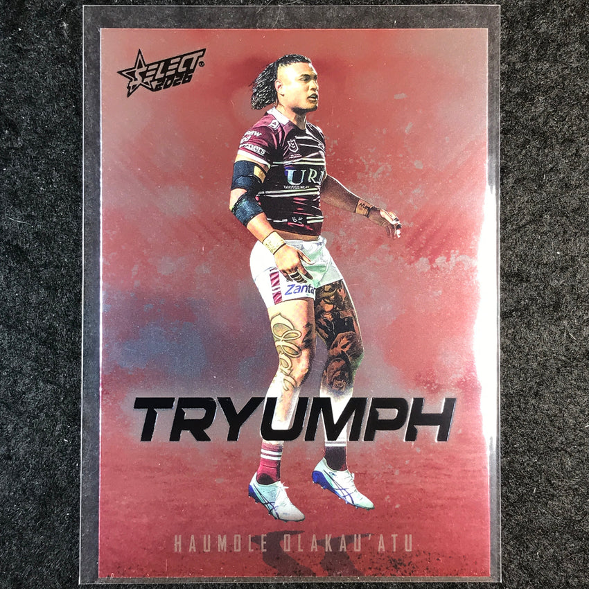 2026 Select NRL League Heroes HAUMOLE OLAKAU'ATU Tryumph Red #TR38