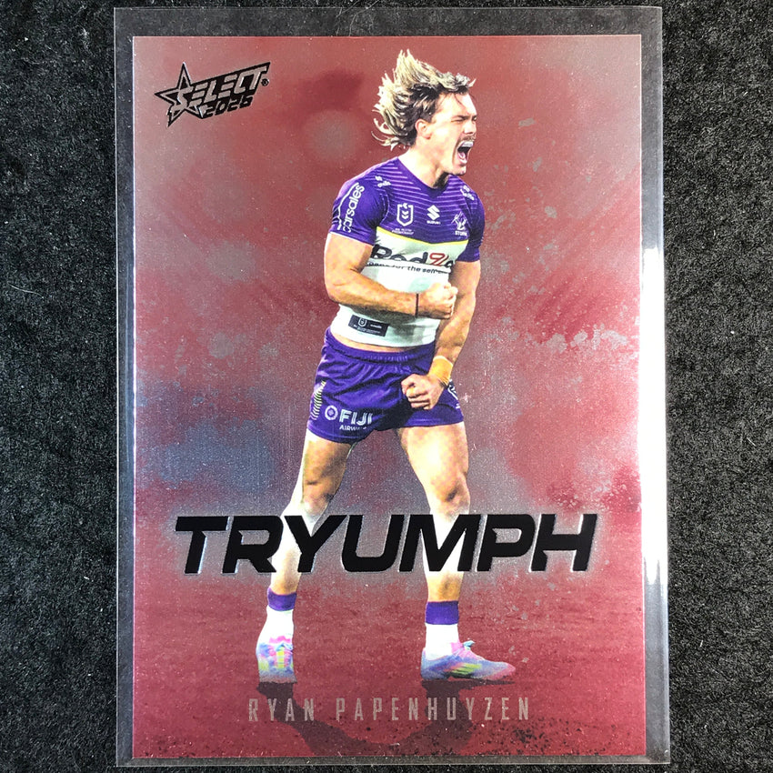 2026 Select NRL League Heroes RYAN PAPENHUYZEN Tryumph Red #TR46