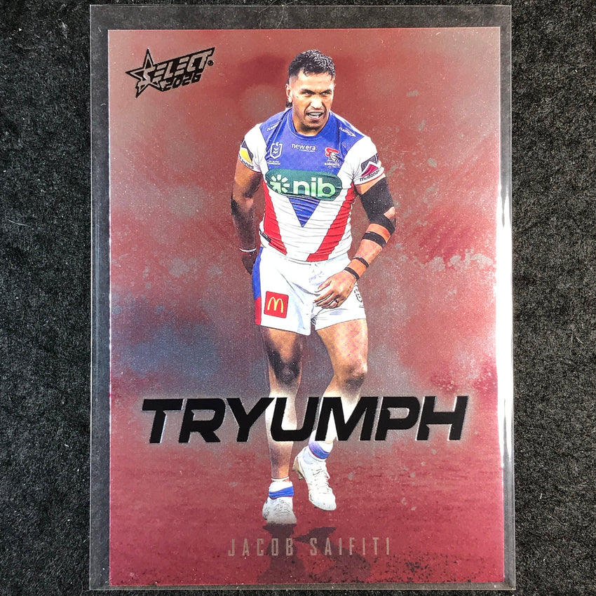 2026 Select NRL League Heroes JACOB SAIFITI Tryumph Red #TR52