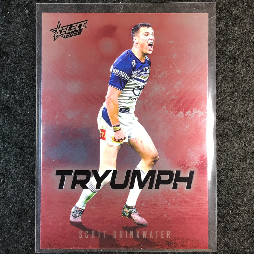 2026 Select NRL League Heroes SCOTT DRINKWATER Tryumph Red #TR56