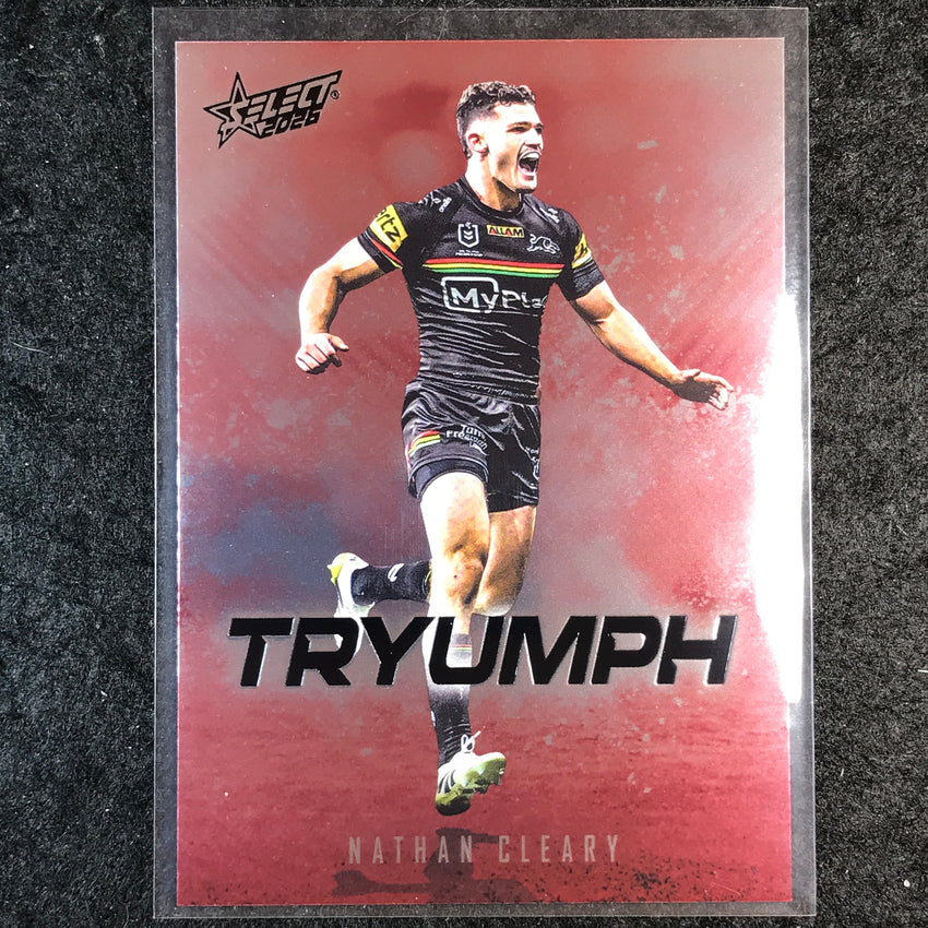 2026 Select NRL League Heroes NATHAN CLEARLY Tryumph Red #TR67