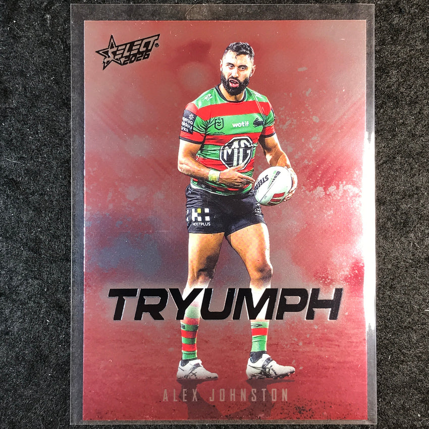 2026 Select NRL League Heroes ALEX JOHNSTON Tryumph Red #TR73