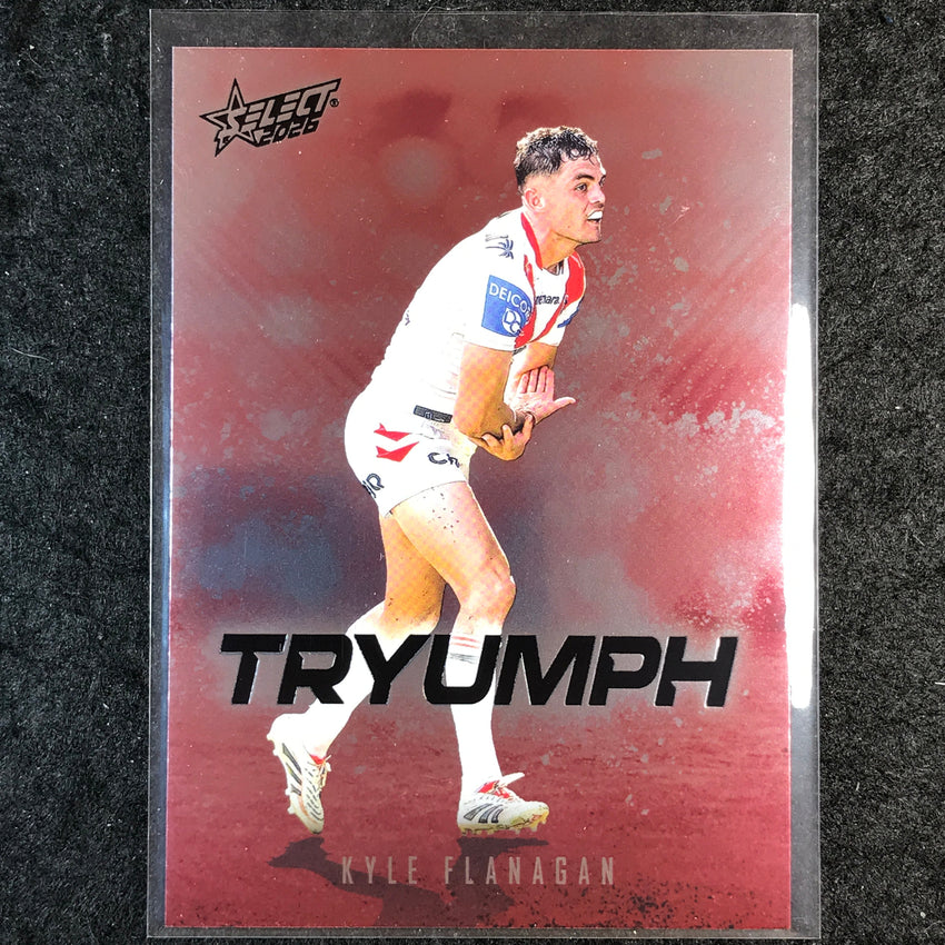 2026 Select NRL League Heroes KYLE FLANAGAN Tryumph Red #TR79