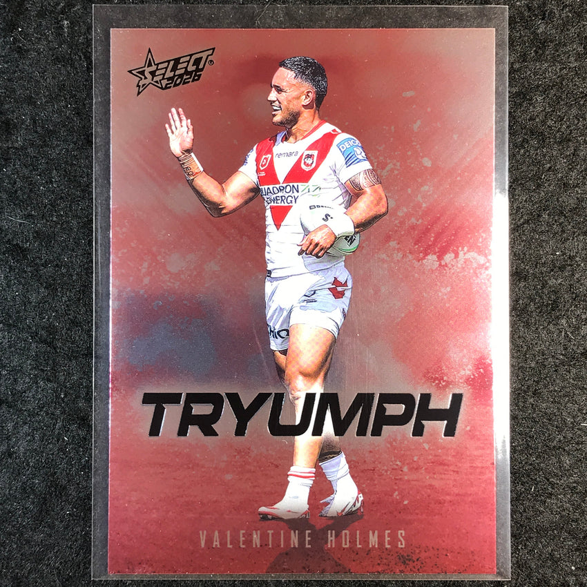 2026 Select NRL League Heroes VALENTINE HOLMES Tryumph Red #TR80