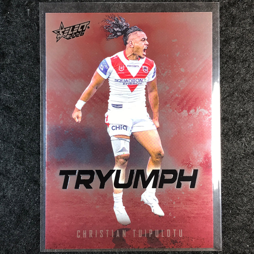 2026 Select NRL League Heroes CHRISTIAN TUIPULOTU Tryumph Red #TR82