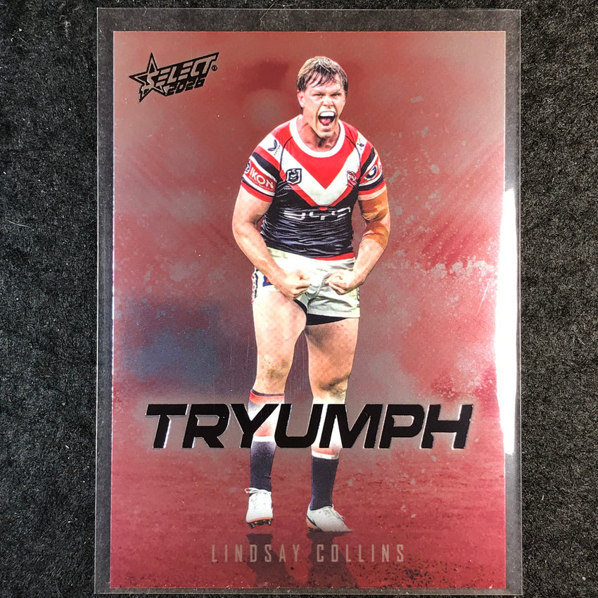 2026 Select NRL League Heroes LINDSAY COLLINS Tryumph Red #TR85