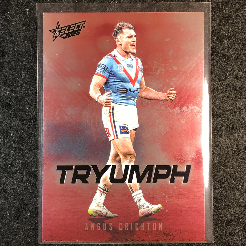 2026 Select NRL League Heroes ANGUS CRICHTON Tryumph Red #TR86