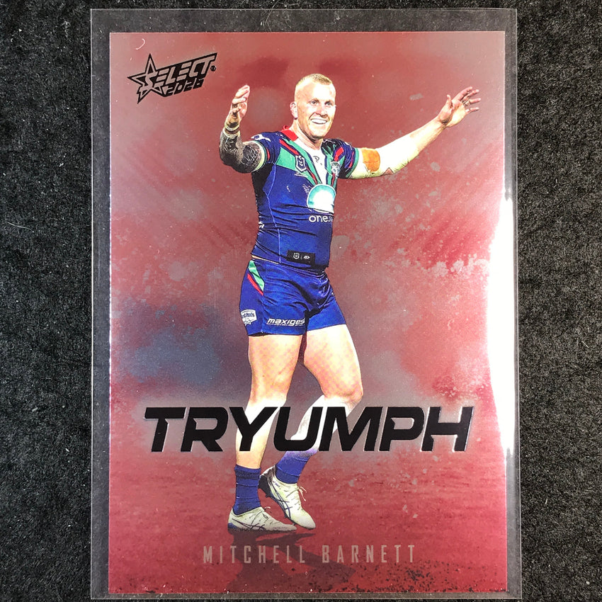 2026 Select NRL League Heroes MITCHELL BARNETT Tryumph Red #TR91