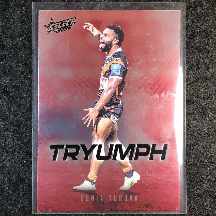 2026 Select NRL League Heroes SUNIA TURUVA Tryumph Red #TR100