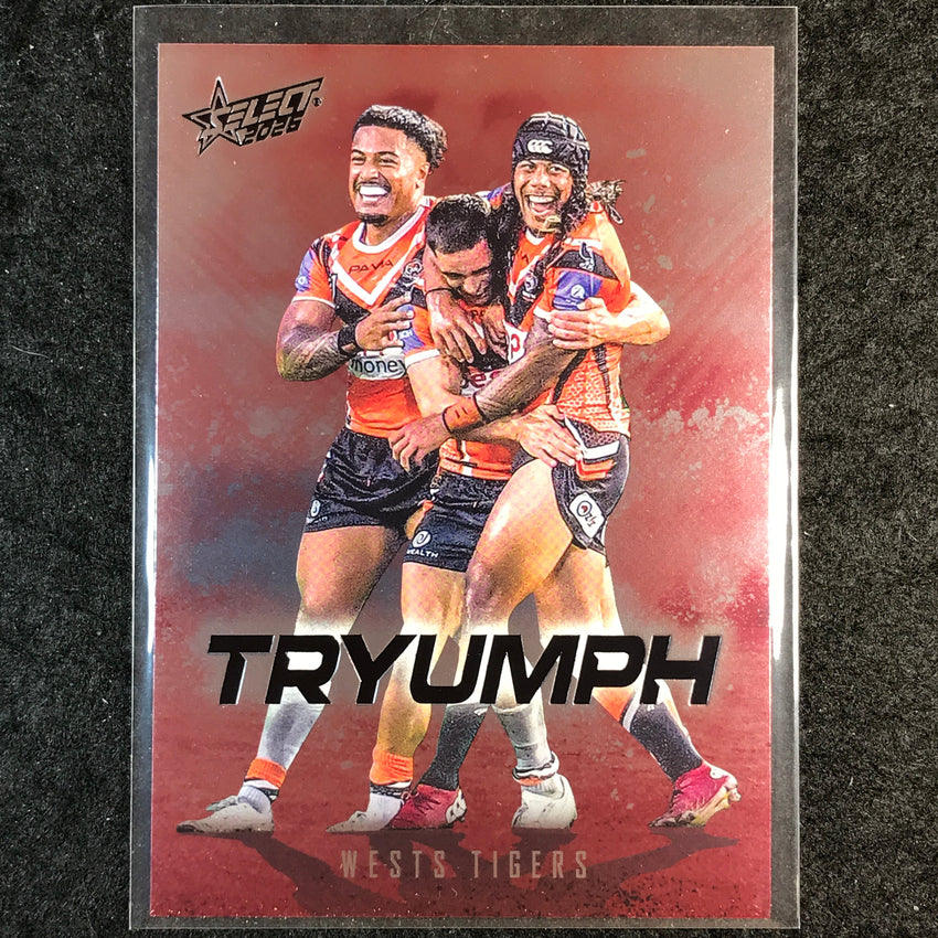 2026 Select NRL League Heroes WESTS TIGERS TEAM Tryumph Red #TR102