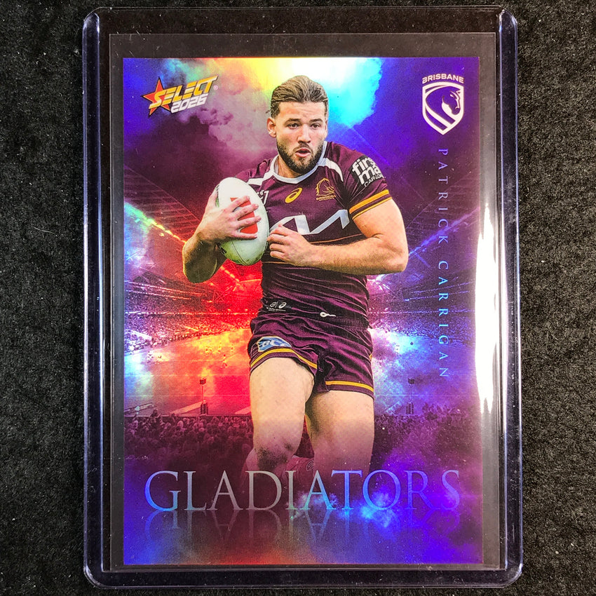 2026 Select NRL League Heroes PATRICK CARRIGAN Gladiators 75/599 #G1