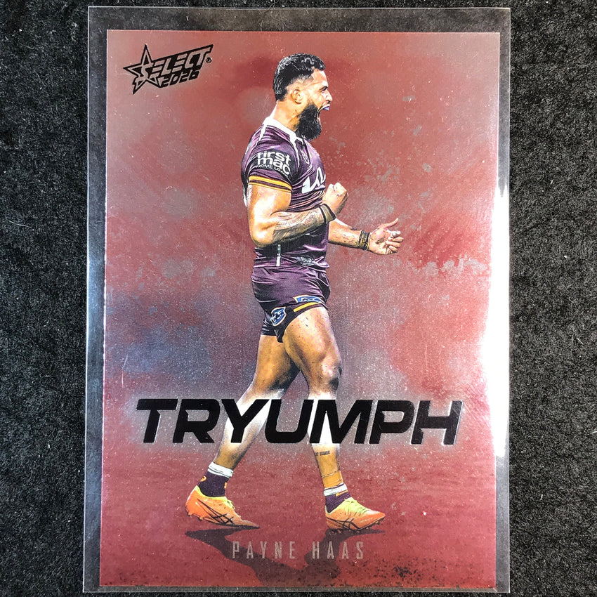 2026 Select NRL League Heroes PAYNE HAAS Tryumph Red #TR1