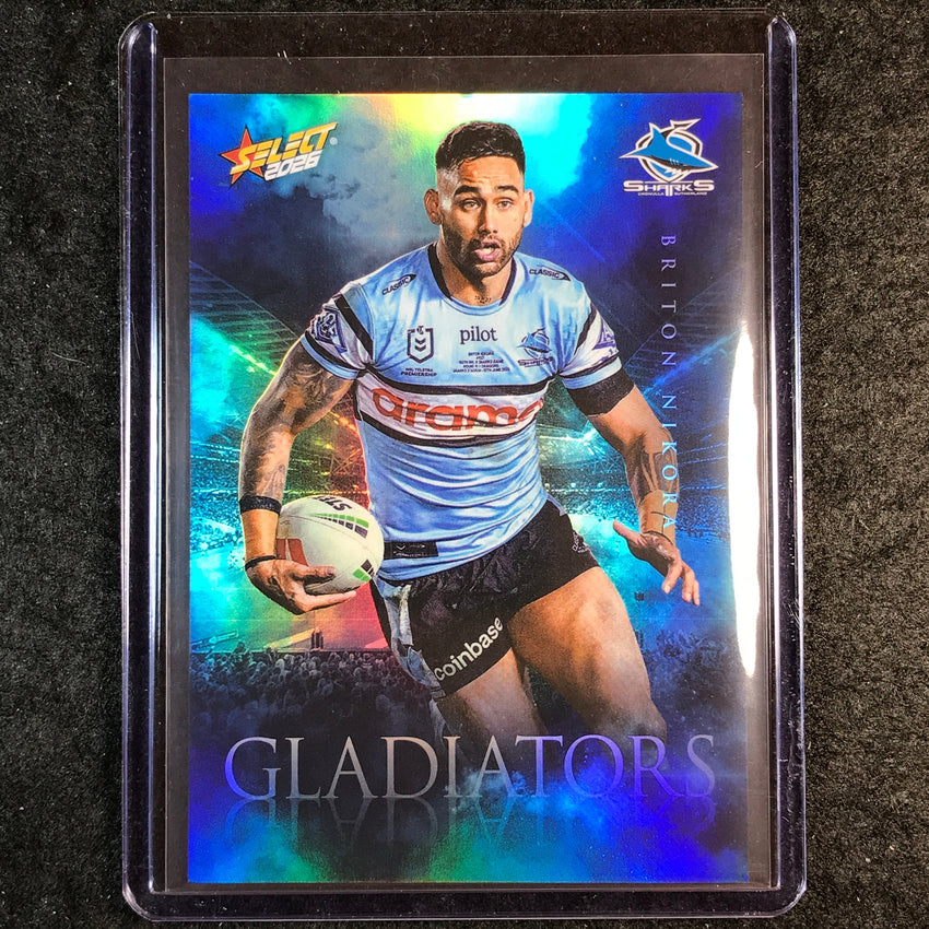 2026 Select NRL League Heroes BRITON NIKORA Gladiators 218/599 #G34