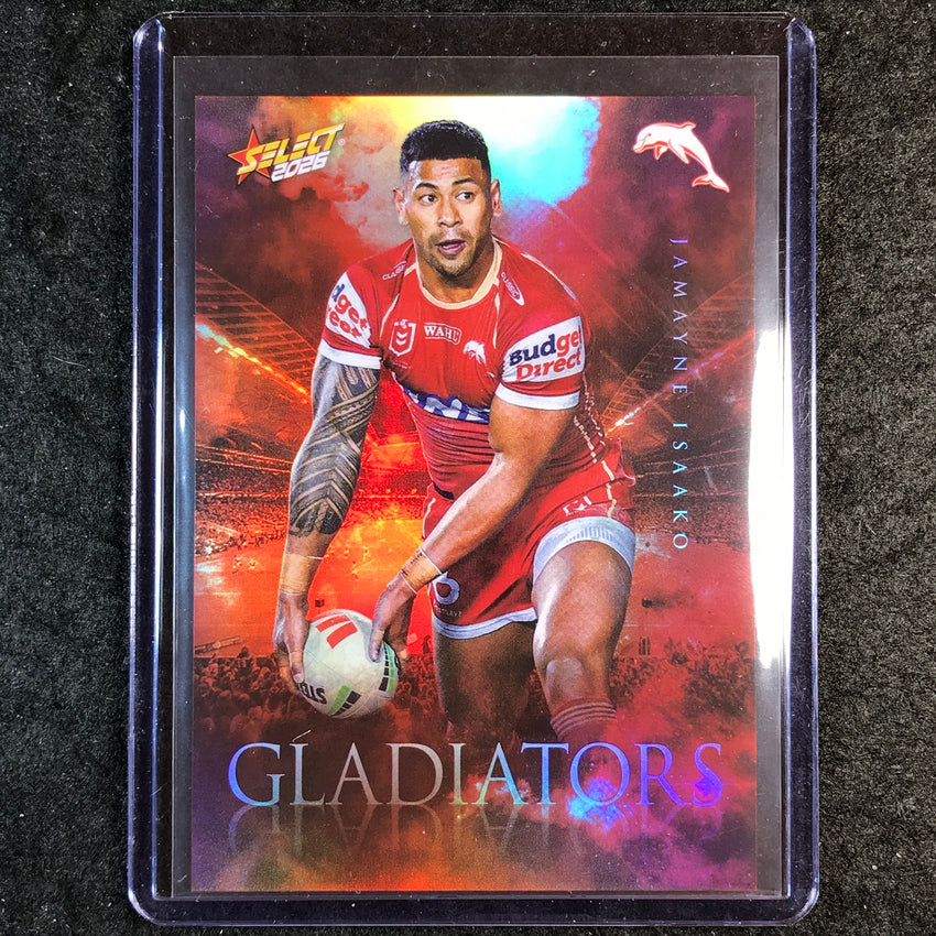 2026 Select NRL League Heroes JAMAYNE ISAAKO Gladiators 67/599 #G39