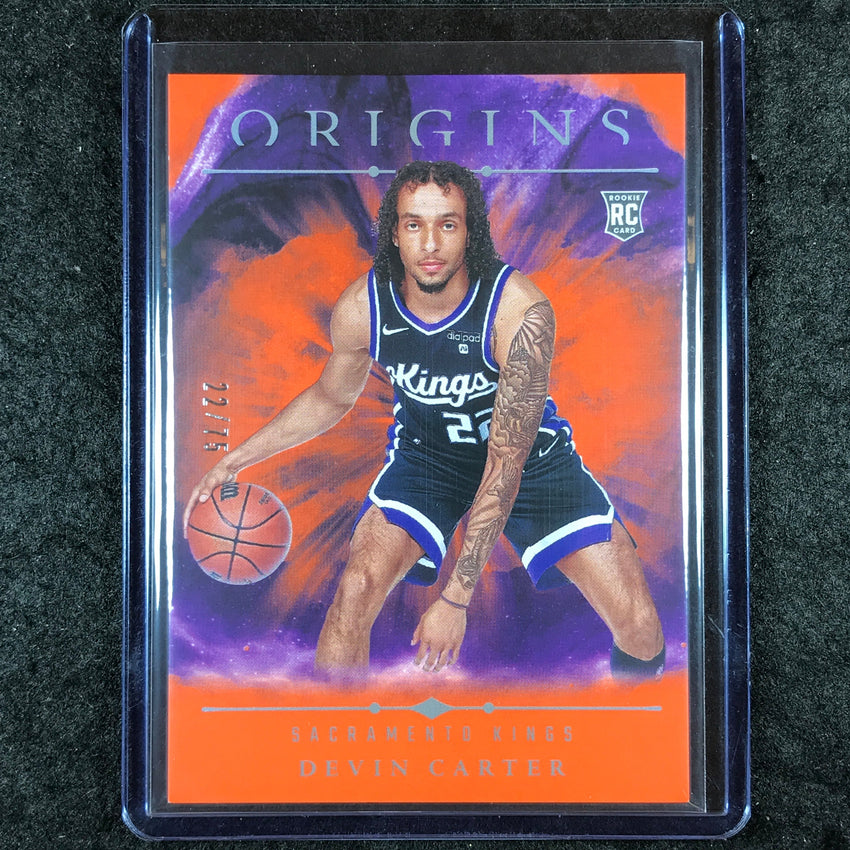 2024-25 Origins DEVIN CARTER Rookie Base Orange 22/75 #99