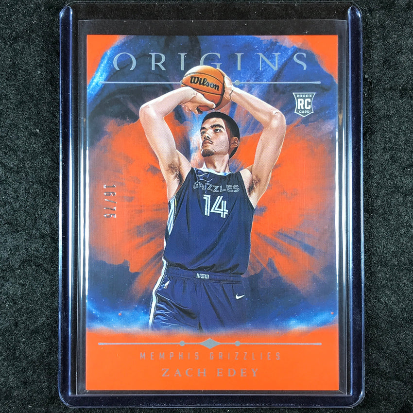 2024-25 Origins ZACH EDEY Rookie Base Orange 16/75 #100