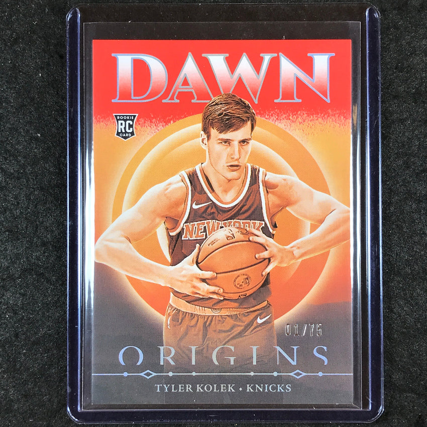 2024-25 Origins TYLER KOLEK Dawn Rookie Orange 1/75 #10