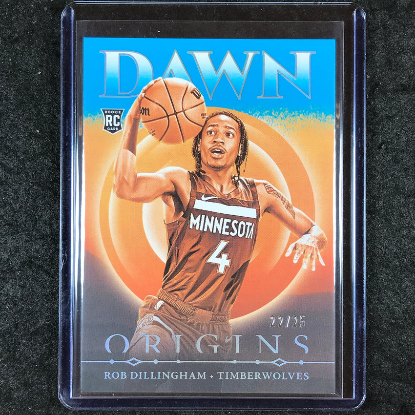 2024-25 Origins ROB DILLINGHAM Dawn Rookie Turquoise 22/25 #22