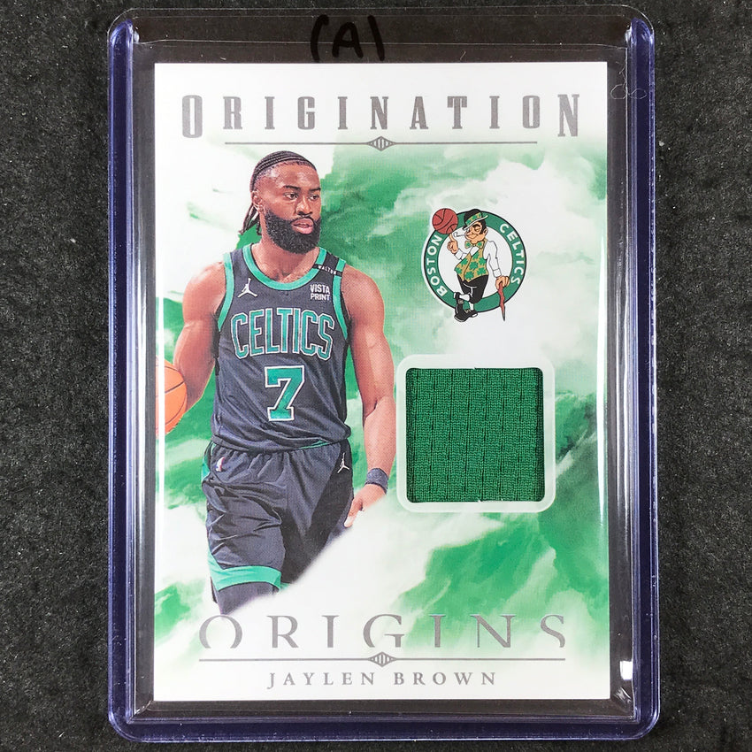 2024-25 Origins JAYLEN BROWN Origination Memorabilia Jersey Relic #JBR (A)