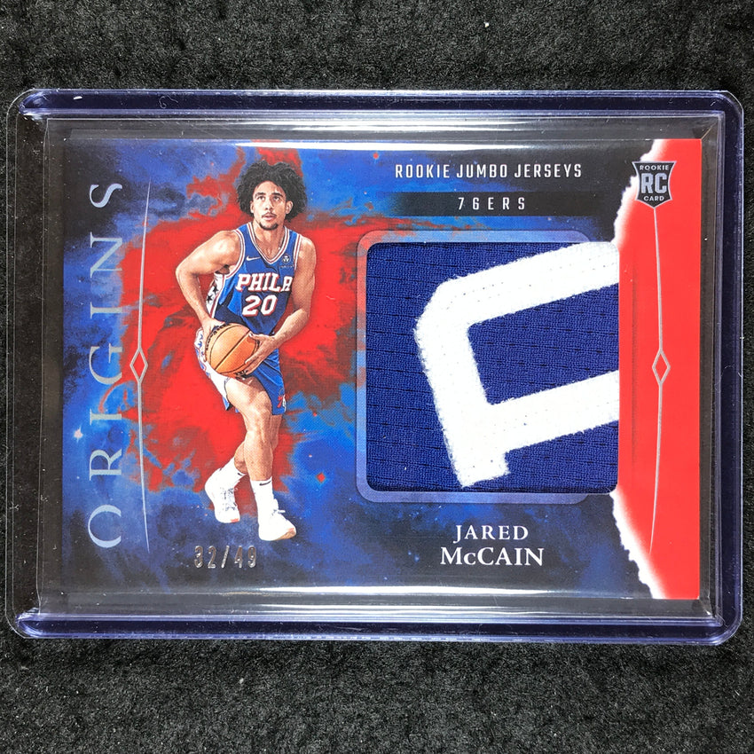 2024-25 Origins JARED MCCAIN Rookie Jumbo Jerseys Patch Relic Red 32/49