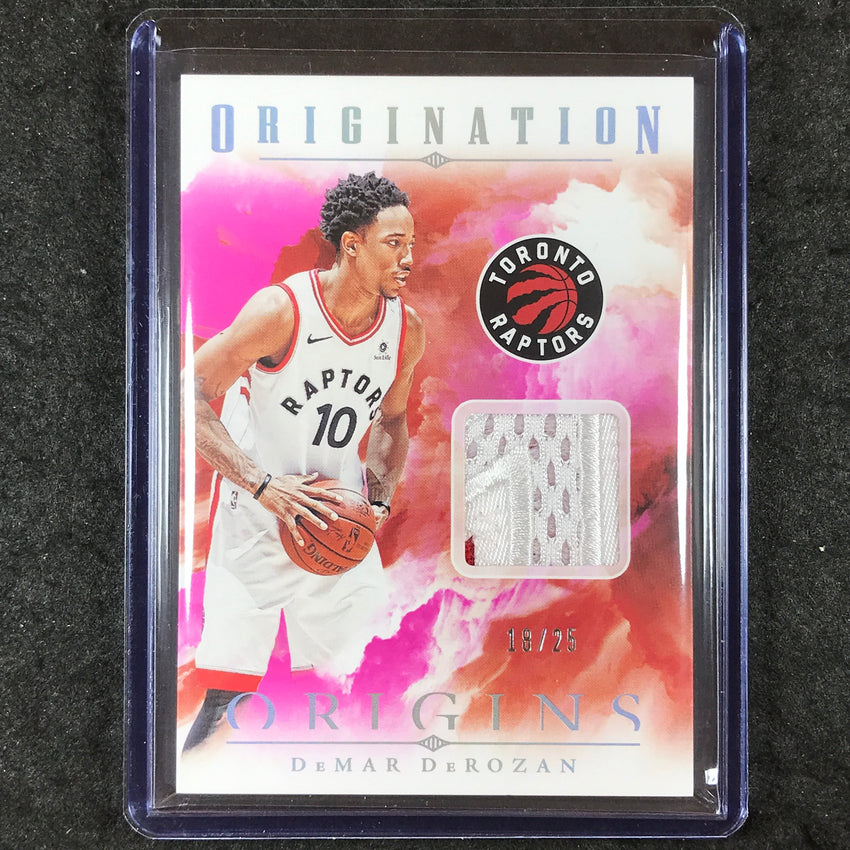 2024-25 Origins DEMAR DEROZAN Origination Memorabilia Patch Relic Pink 18/25