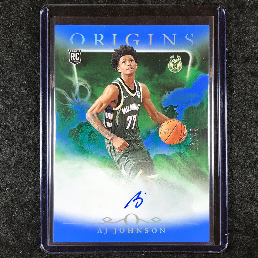 2024-25 Origins AJ JOHNSON Rookie Autographs Blue 16/49