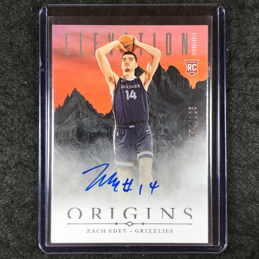 2024-25 Origins ZACH EDEY Elevation Signatures Rookie Auto 74/150