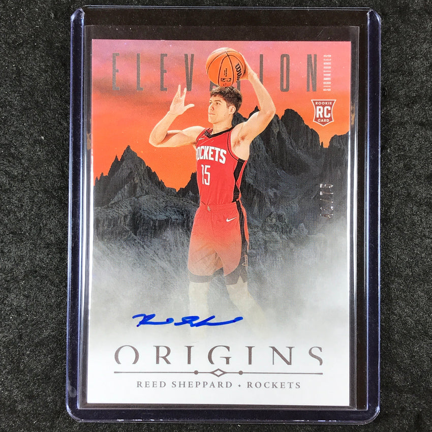 2024-25 Origins REED SHEPPARD Elevation Signatures Rookie Auto 42/75