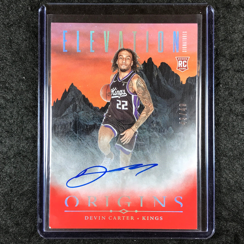 2024-25 Origins DEVIN CARTER Elevation Signatures Rookie Auto Red 49/49