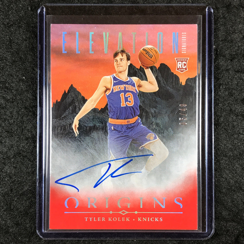 2024-25 Origins TYLER KOLEK Elevation Signatures Rookie Auto Red 5/49